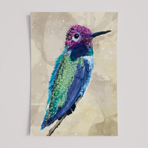 VIOLET HEADED HUMMINGBIRD