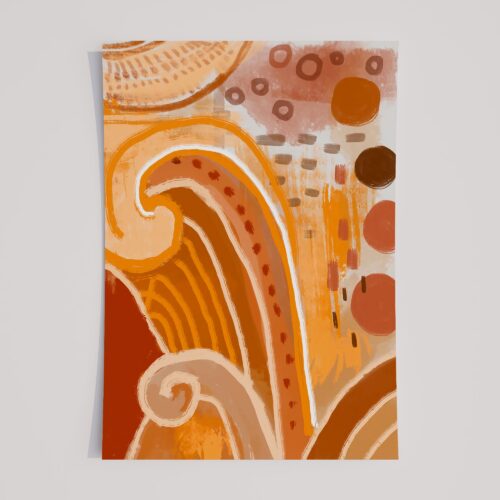 ORANGE WAVES 3