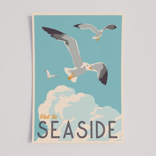 SEASIDE GULLS BY STEVE THOMAS